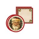 Ver imagem 1 de Kit Sousplat + Guardanapo Papai Noel Vintage - 2 Peças - sem Base