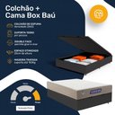 Ver imagem 4 de Cama Box Baú com Colchão Gazin de Espuma D28 Double Face Force Plus Casal 138cm