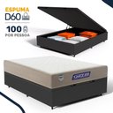 Ver imagem 2 de Cama Box Baú com Colchão Gazin de Espuma D28 Double Face Force Plus Casal 138cm