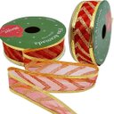 Ver imagem 4 de Rolos Fitas Aramada Enfeite Natal Gliter 2,5cm 3m Kit 10pçs