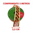 Ver imagem 5 de Rolos Fitas Aramada Enfeite Natal Gliter 2,5cm 3m Kit 10pçs