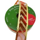 Ver imagem 3 de Rolos Fitas Aramada Enfeite Natal Gliter 2,5cm 3m Kit 10pçs