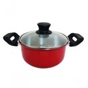 Ver imagem 3 de Jogo de 5 Panelas Alumínio Grosso 16 a 24 C/tampa de Vidro