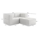 Ver imagem 4 de Sofá Modulado 3 Lugares 154cm Espuma D33 Multimóveis Cr45355 Branco