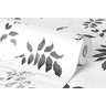 Papel de Parede Bobinex Vinilico - Floral Preto e Cinza - 2