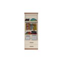 Ver imagem 7 de Quarto Infantil Chiara 2 Guarda Roupa de 2 Portas + Modulo Aéreo + Cama + Auxiliar Off White