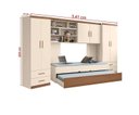 Ver imagem 6 de Quarto Infantil Chiara 2 Guarda Roupa de 2 Portas + Modulo Aéreo + Cama + Auxiliar Off White