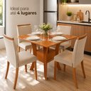 Ver imagem 6 de Mesa Quadrada Mabelly 90 cm - Cinamomo