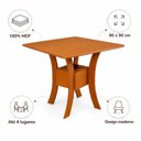 Ver imagem 3 de Mesa Quadrada Mabelly 90 cm - Cinamomo