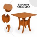 Ver imagem 7 de Mesa Quadrada Mabelly 90 cm - Cinamomo