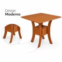 Ver imagem 5 de Mesa Quadrada Mabelly 90 cm - Cinamomo