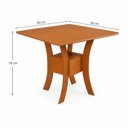 Ver mais imagens de Mesa Quadrada Mabelly 90 cm - Cinamomo