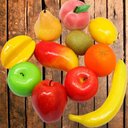 Ver imagem 2 de Kit Decoração Frutas Artificial Tamanho Real em Isopor 11 Peças