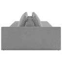 Ver imagem 4 de Sofá Ilha Modular com Puff para Sala Living 312cm Georgia K04 Veludo Cinza - Mpozenato
