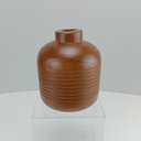 Ver imagem 2 de Vaso Decorativo de Madeira Natural 17x15x15cm Enfeite Sala Mesa Estante Aparador