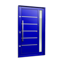Ver imagem 1 de Porta Pivotante Alumínio Lambril Miraggio c/Pux.Esq. Elite Azul 216x150 Brimak