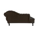 Ver imagem 6 de Recamier Decorativo Divã Amsterdã 187cm Lado Esquerdo Veludo Marrom