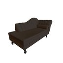 Ver imagem 4 de Recamier Decorativo Divã Amsterdã 187cm Lado Esquerdo Veludo Marrom