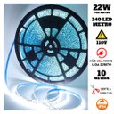Ver imagem 2 de Fita 240 Led's 110v 10 Metros Ip44 3528 22w 6500k Liga Direto