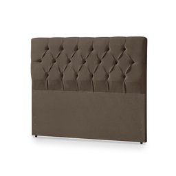 Cabeceira para Cama Box Jasmim de Casal 140cm X 125cm Suede Marrom - 2