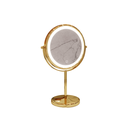 Ver imagem 1 de Espelho de Bancada Redondo Gold E6600 L-8 C/ Luz Italy Line
