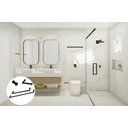 Ver imagem 2 de Kit de Acessórios para Banheiro com 4 Peças em Aço Inox Black Matte Preto Fosco Stainless