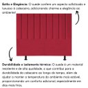 Ver imagem 5 de Cabeceira Estofada Cama Box Solteiro 90 Cm Karla Suede:vermelho