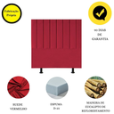 Ver imagem 4 de Cabeceira Estofada Cama Box Solteiro 90 Cm Karla Suede:vermelho