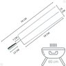 Churrasqueiro Pro: Espeto Triplo para Churrasco com 79 Cm! - 2