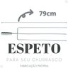 Churrasqueiro Pro: Espeto Triplo para Churrasco com 79 Cm! - 6