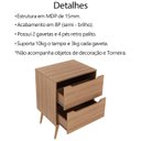 Ver imagem 5 de Gabinete 2 Gavetas com Cuba para Banheiro Bn3600x39 Amendoa Tecno Mobili