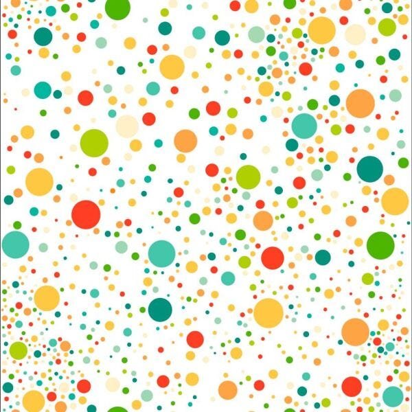 Papel de Parede Bolinhas Coloridas - 0,58 x 3,00 metros