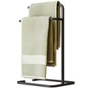 Ver imagem 1 de Suporte Porta Papel Toalha Eva para Pia Bancada Lavabo Duplo Aço D01 Preto Fosco - Inoviza