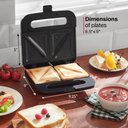 Ver imagem 6 de Elite Gourmet Esm2207ss Sanduicheira Panini 750w Inox
