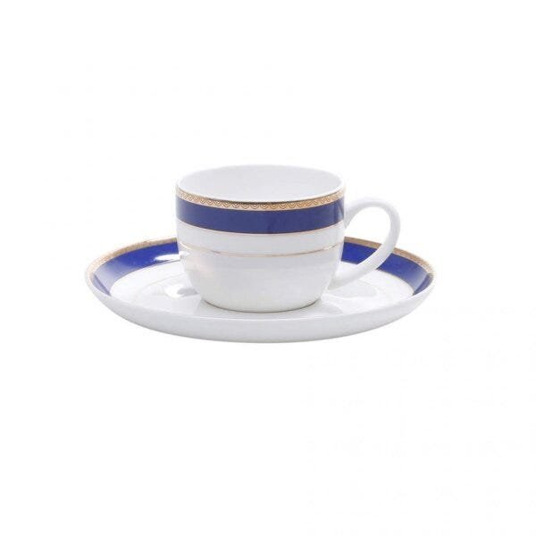 Jogo de Xícaras de Café com Pires Porcelana 12 Peças 95ml Rojemac - 1