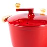 Pipoqueira Alumínio Vermelha Pipoca Doce Salgada 5100ml 24cm - 2