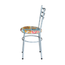 Ver imagem 4 de 6 Cadeiras Epoxi Cinza para Cozinha Assento Floral:happy Hour