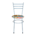 Ver imagem 3 de 6 Cadeiras Epoxi Cinza para Cozinha Assento Floral:happy Hour