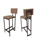 Ver imagem 5 de Kit 2 Banquetas Hator para Balcão e Área Gourmet Marrom