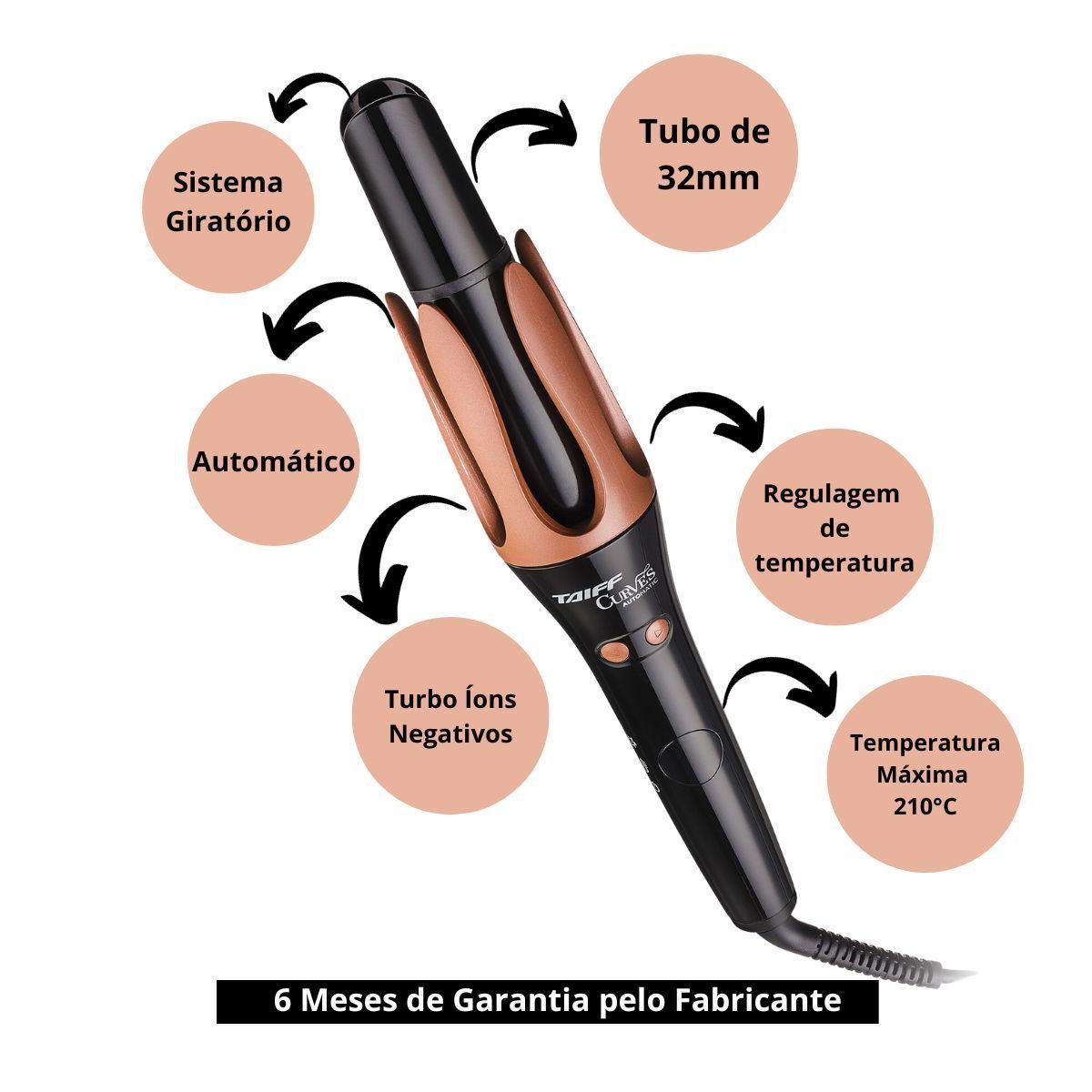 Modelador Automático Taiff Curves Automatic 210c Bivolt - 2