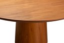 Ver imagem 3 de Mesa de Jantar Roma Redonda 06 Lugares 150cm Base Amêndoa Tampo Madeira