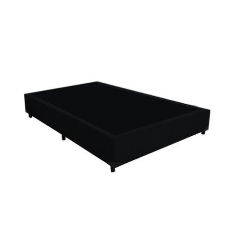 Base Box Blindado Viúva Acolchoes Sintético Bege 40x128x188