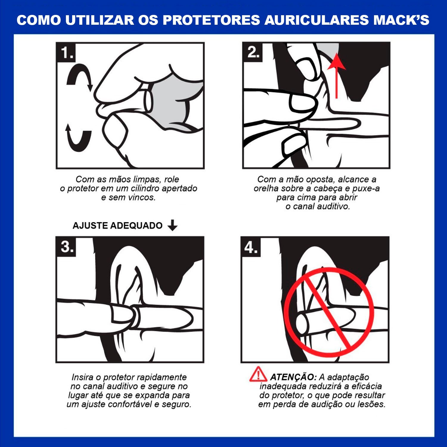 Protetor Auricular Mack's Maximum Protection 10 Pares:laranja - 6