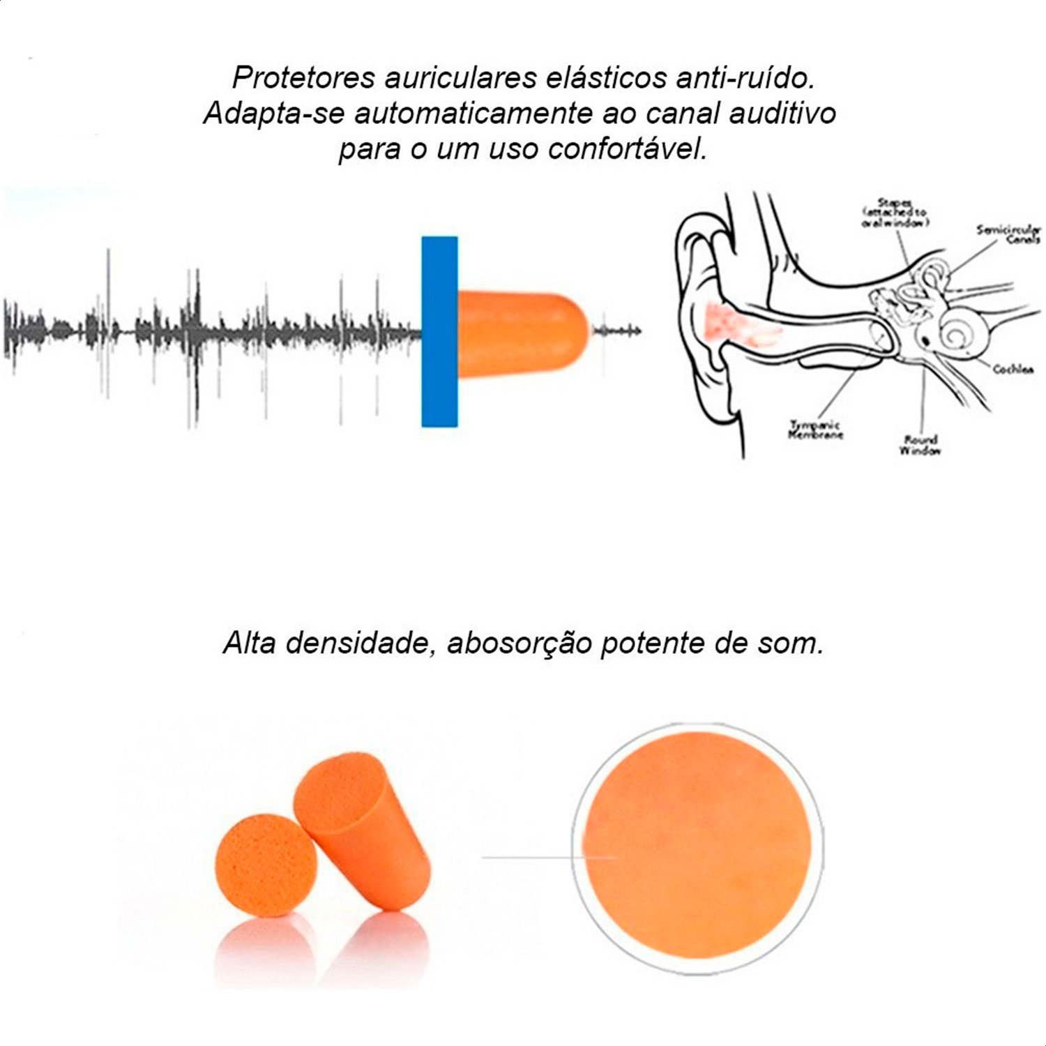 Protetor Auricular Mack's Maximum Protection 10 Pares:laranja - 4