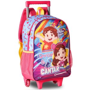 Mochila de Rodinhas Escolar Infantil Maria Clara e JP Clio STYLE