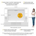 Ver imagem 6 de Estante Tv 65" Prateleiras C/ Espelho Oslo Multimóveis V3393 Branca Branco