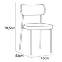 Ver imagem 4 de Kit com 2 Cadeira Mila Laminado Wisky - Fdecor