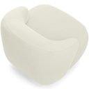 Ver imagem 7 de Poltrona Decorativa Orgânica Giratória para Sala Living Barolo L06 Veludo Bege - Lyam Decor