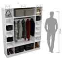 Ver imagem 5 de MODULO CLOSET OU LOJA COM CABIDEIRO M87.2021.B (EXPOSITOR) MUNDI MOVEIS