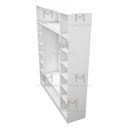 Ver imagem 3 de MODULO CLOSET OU LOJA COM CABIDEIRO M87.2021.B (EXPOSITOR) MUNDI MOVEIS